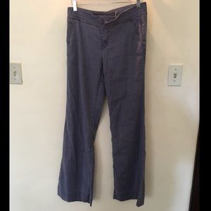 Muted Blue Wide Leg Trousers